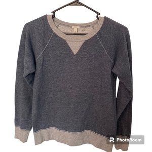 J. Crew Sweatshirt Gray/Blue Women’s XSmall